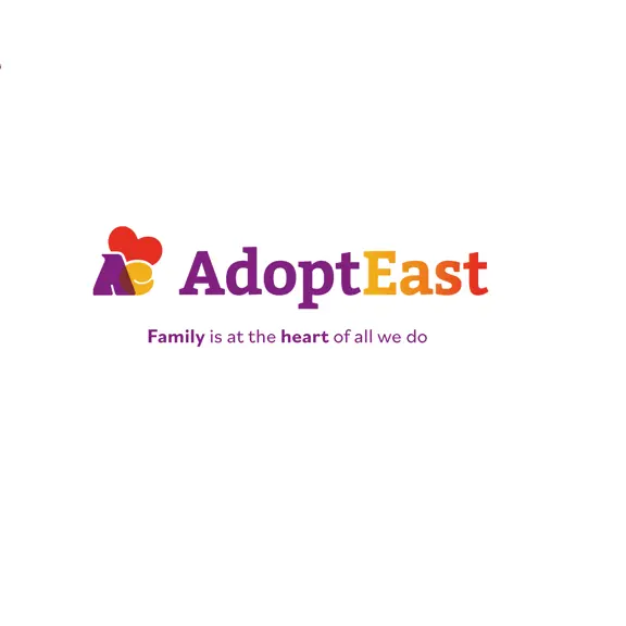Adopt East logo with tagline 'Family is at the heart of all we do'